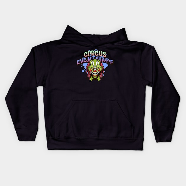 Circus Event Staff Kids Hoodie by Wise Inks